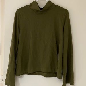 Olive Green long sleeved Madewell top